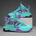 Miniatyrbild 2 av 5: Barn Basketskor Mode Pojkar Flickor Sneakers Sportskor som andas 2L7066 Cyan 40