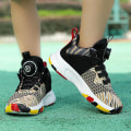 Miniatyrbild 3 av 5: Basketskor för barn Andas sneakers Trendiga casual Löparskor Yjw1568 BlackYellow 39