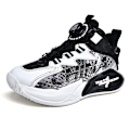 Miniatyrbild 1 av 5: Basketskor för barn Mode Halkfria sneakers Andas Pojkar Flickor Sportskor 2902 BlackWhite 34