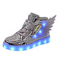 Miniatyrbild 4 av 5: Barn Led Light Skor Pojkar Flickor Sneakers Löparskor 2Dh618 Silver 34