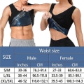 Miniatyrbild 2 av 2: Lequeen Herr Neopren Svett Bastuväst Waist trainer Slimming Body Shapers Väst Shapewear Korsett Gym Underkläder Dam Fat Burn Linne,väst Herr L to XL