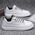 Miniatyrbild 3 av 5: Casual för män Mode Platta Sneakers Löparskor som andas F1-6 White 39