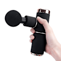 Miniatyrbild 2 av 5: Mini massagepistolhandtag USB elektrisk massageapparat Terapyficka Flerfärgad massagepistol Muskelkroppssmärtlindring Fasciapistol med låda Black