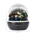 Miniatyrbild 2 av 5: 2-i-1 Led Star Light-projektor, Ocean Wave-projektionslampa, 8-färger (svart)
