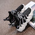 Miniatyrbild 2 av 5: Barnsneakers Löparskor som andas Mode Pojkar Flickor Sportskor 2Lta918 Black 34