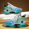 Miniatyrbild 3 av 5: Barn Basketskor Mode Pojkar Flickor Sneakers Andas Sportskor 2207 Cyan 36