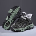 Miniatyrbild 2 av 5: Pojkar Flickor Vandringsskor Andas Sneakers Halkfria vinterskor för barn 1205 Green 35