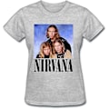 Miniatyrbild 1 av 4: Cindy Queen Hanson Band Nirvana Vuxen T-shirt för kvinnor Storlek S Grå M