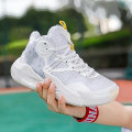 Miniatyrbild 4 av 5: Basketskor för barn Mode Pojkar Flickor Sneakers Andas Sportskor 3331 White 39