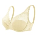 Miniatyrbild 1 av 5: Dam BH Mode Sexig Spets BH Push Up Plus Size Bralette Tunn Cup Bygel BH Bygel Underkläder Underkläder Topp C D Cup,linght Beige 85C D