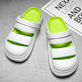Miniatyrbild 4 av 4: Herr Dam Strandtofflor Mode Sandaler Utomhus Inomhusskor 2766 WhitetGreen 40-41