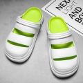 Miniatyrbild 4 av 4: Herr Dam Strandtofflor Mode Sandaler Utomhus Inomhusskor 2766 WhitetGreen 42-43