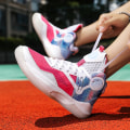 Miniatyrbild 2 av 5: Basketskor för män Andas halkfria sportlöparskor 003 Pink 43