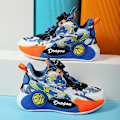 Miniatyrbild 3 av 5: Basketskor för pojkar Mode Halkfria sneakers Sportskor som andas 3B2301 Blue 30