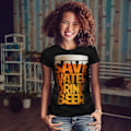 Miniatyrbild 2 av 3: Spara vatten Dryck Kvinnor Blackt-shirt M