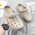 Miniatyrbild 3 av 5: Strandtofflor för män Modesandaler Utomhus Halkfria inomhusskor 3Bs2109 Khaki 35