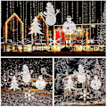 Miniatyrbild 1 av 5: Vattentät Ip44 Utomhus/inomhus 4w 4 LEDs Färgglad Led Projektor Jul