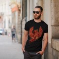Miniatyrbild 3 av 3: Mythical Fire Bird Men Blackt-shirt | Wellcoda M