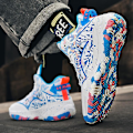 Miniatyrbild 4 av 4: Basketskor för män Aldult Bekväma Sneakers Utomhussportskor 3B056 WhiteBlue 36
