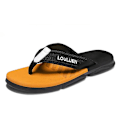 Miniatyrbild 1 av 5: Herrtofflor Sommarmodeskor Halkfria strandsandaler l-226 BlackYellow 41