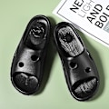 Miniatyrbild 5 av 5: Strandtofflor för män Modesandaler Utomhus Halkfria inomhusskor 3Bs2196 Black 40-41