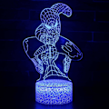 Miniatyrbild 1 av 5: 3D Illusion lampa 7 färger Optical Change Touch Light USB och fjärrkontroll Art Deco gör en romantisk