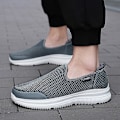 Miniatyrbild 2 av 5: Herr Loafers Lätt att gå Andas sommar Bekväma casual Herr Sneakers 2Ga209 DarkGray 41