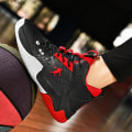 Miniatyrbild 4 av 5: Basketskor för män Mode Dam Sneakers Andas Sportskor 3A816 BlackRed 38
