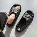 Miniatyrbild 4 av 5: Strandtofflor för män Modesandaler Utomhus Halkfria inomhusskor 3B2038 Black 40-41