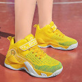 Miniatyrbild 3 av 4: Barn Basketskor Andas Sneakers Pojkar Flickor Sportskor Yj2517 Yellow 33