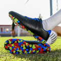 Miniatyrbild 4 av 5: Fotbollsskor för män Halkfria fotbollsskor Klossar Gräs Fotbollssneakers 3C22026 Black 39