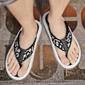 Miniatyrbild 5 av 5: Herrflip-flops stringtrosor Sandaler Komforttofflor för stranden 3C23313 Silver 41