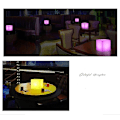Miniatyrbild 3 av 4: 16 Color Cube Led Light Bar Laddning Fjärrkontroll Ktv Restaurang Utomhus Square Pall Bordslampa