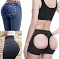 Miniatyrbild 2 av 4: Damkontroll Booty Lifter Waist Trainer Butt Lifter Mage Sexiga Shapewear Trosor Underkläder För Kvinna Body Shaper Kort, svart L