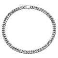 Miniatyrbild 1 av 4: 12 mm X 190 mm Fash Silver Tium män mindre stål halsband