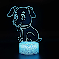 Miniatyrbild 1 av 4: 3D-lampor med fjärrkontroll, LED-lampa 16 färger Ljus Dimbar Touch Switch USB / batteriinsats, Bi