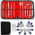 Miniatyrbild 1 av 5: 22 st/ set Advanced Dissection Kit Dissekering Anatomi Biologi Studenter Skalpellinstrument Lab Veter