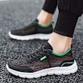 Miniatyrbild 5 av 5: Män Skor Höst Soft Loafers Skor Lättvikt Billiga Mesh Casual Herr Sneakers 2G8928-1 Black 41