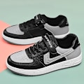 Miniatyrbild 3 av 5: Pojkar Sneakers Andas Flickor Skateboard Skor Löparskor 3D9877 Gray 37