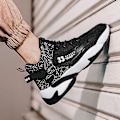 Miniatyrbild 5 av 5: Basketskor för män Mode Halkfria sneakers Andas Pojkar Flickor Sportskor 266 Black 40