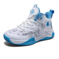 Miniatyrbild 1 av 5: Pojkar Flickor Basketskor Mode Halkfria sneakers Andas Sportskor för barn 2Ly028 WhiteBlue 36