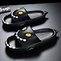 Miniatyrbild 3 av 5: Strandskor för herr utomhus damsandaler Water Mock Slippers 8028 Black 38-39