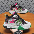 Miniatyrbild 4 av 5: Barn Basketskor Mode Pojkar Flickor Sneakers Sportskor som andas 2L7066 BlackGreen 31