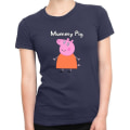 Miniatyrbild 1 av 5: Mummy Pig Women T-shirt Marinblå S