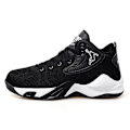 Miniatyrbild 2 av 5: Basketskor för män Lättviktssneakers som andas löptennisskor 3D9109 BlackWhite 41