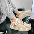 Miniatyrbild 4 av 5: Sneakers för barn Andas Pojkar Flickor Skateboard Skor Löparskor F01 Beige 34