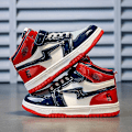 Miniatyrbild 2 av 5: Barn Sneakers Andas Pojkar Flickor Skateboard Skor Löparskor 8136 Red 34