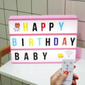 Miniatyrbild 1 av 3: A4 Letter Light Box Tre rader Creative Diy Puzzle Confession Photo Decoration Lamp
