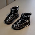 Miniatyrbild 2 av 5: Barn Vinter Snö Boots Varma Ankel Boots Anti-Slip Pojkar Flickor Vinterskor 2Ja8 Black 29