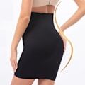 Miniatyrbild 5 av 5: Hög midja Magkontroll Slips Kvinna Sömlös Bantning Halv Slip Underkläder Shapewear Body Shaper Underklänning Underklänning Shapers,beige M
